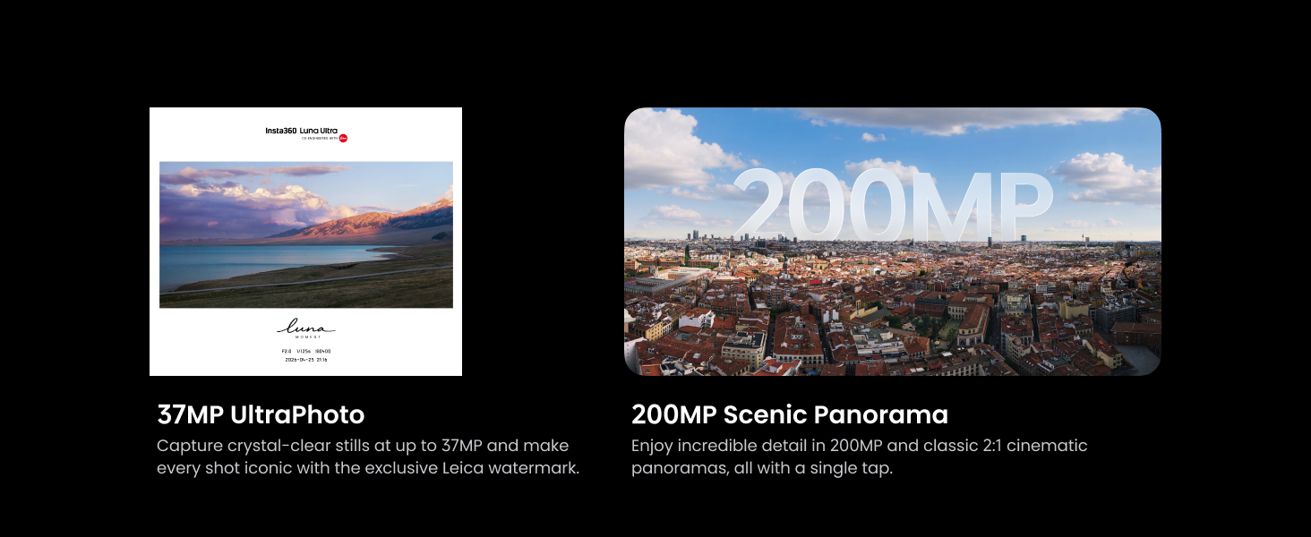 Insta360 Luna Ultra - 8K Vlogging Camera with Dual Leica Lenses